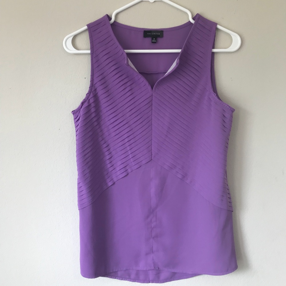 Purple tank top blouse